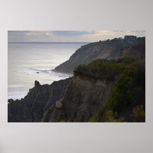 Rhode Island Cliffside Waterscape Poster (Vorne)