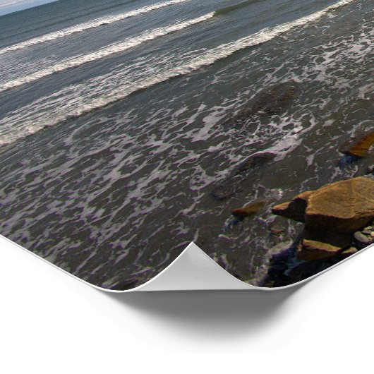 Rhode Island Cliffside Waterscape Poster (Ecke)
