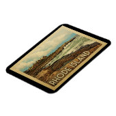 Rhode Island Coast Vintage Magnet (Linke Seite)