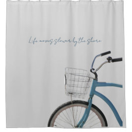 Rhode Island Coastal Cruiser Bike Shower Curtain Duschvorhang