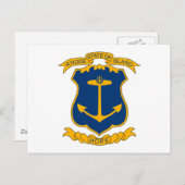 Rhode Island Coat of Arms Postkarte (Vorne/Hinten)