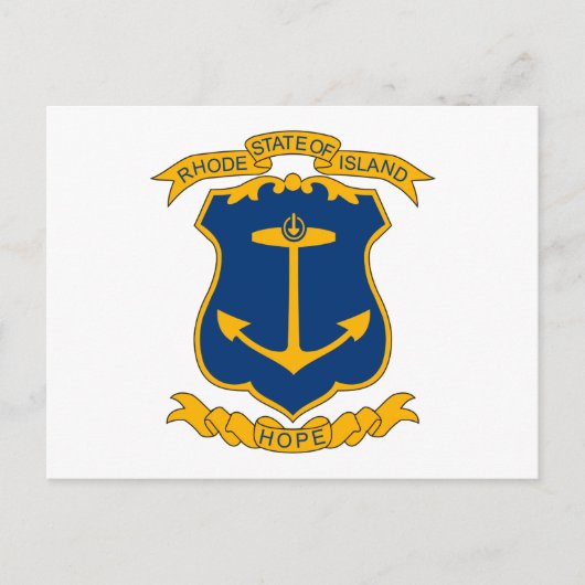 Rhode Island Coat of Arms Postkarte (Vorderseite)