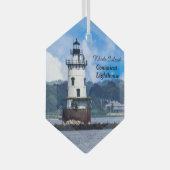 Rhode Island Conimicut Lighthouse Ornament Aus Glas (Vorderseite Rechts)