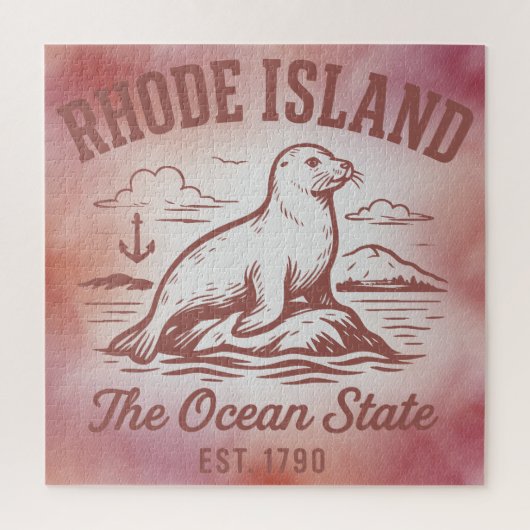 Rhode Island Der Inselstaat Puzzle (Vertikal)