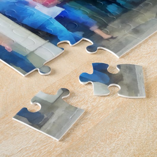 Rhode Island - Essen mit Freunden Newport RI Puzzle (Seite)