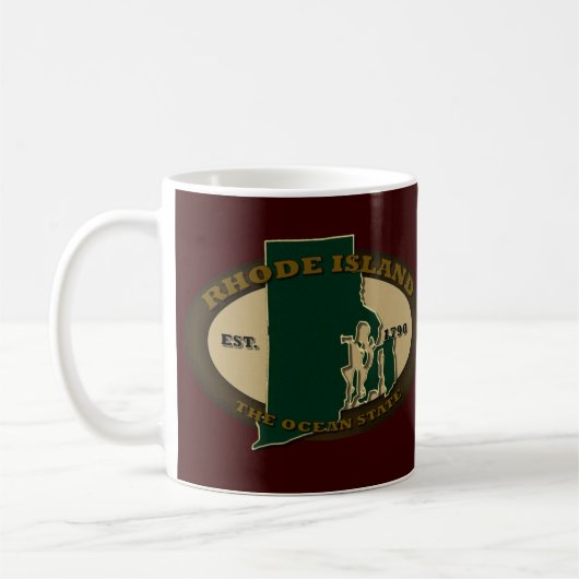 Rhode Island Est 1790 Kaffeetasse (Links)