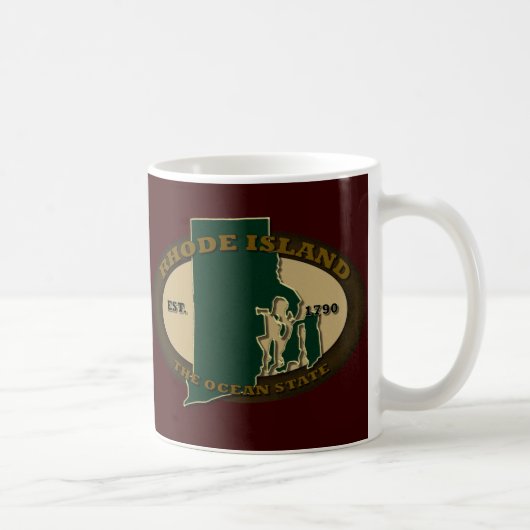 Rhode Island Est 1790 Kaffeetasse (Rechts)