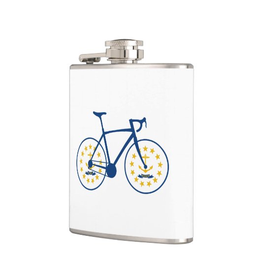 Rhode Island Flag Cycling Flachmann (Links)