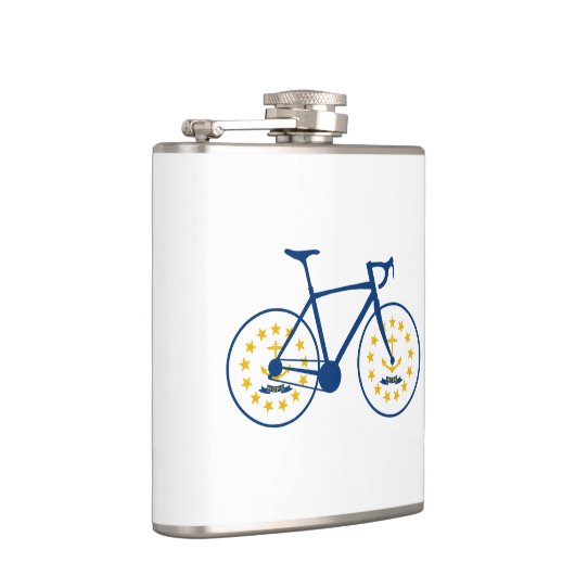Rhode Island Flag Cycling Flachmann (Rechts)