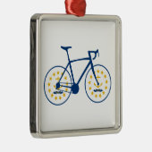 Rhode Island Flag Cycling Ornament Aus Metall (Rechts)