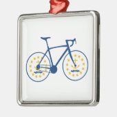 Rhode Island Flag Cycling Ornament Aus Metall (Links)