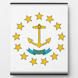 Rhode Island Flag Fotoplatte