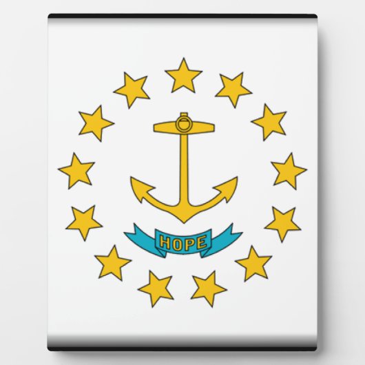 Rhode Island Flag Fotoplatte (Vorderseite)