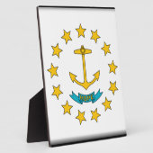 Rhode Island Flag Fotoplatte (Seite)