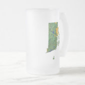 Rhode Island Flag Karte Stadt Tasse (VorderseiteRechts)