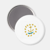 Rhode Island Flag Magnet (Vorderseite/Rückseite)