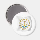 Rhode Island Flag Magnet (Vorderseite/Rückseite)