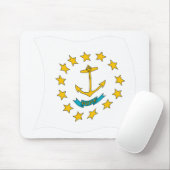 Rhode Island Flag Mousepad (Mit Mouse)