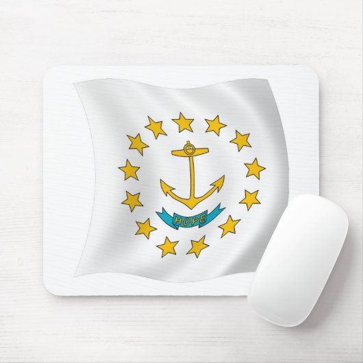 Rhode Island Flag Mousepad (Mit Mouse)