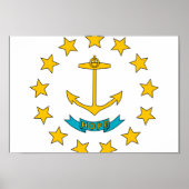 Rhode Island Flag Poster (Vorne)