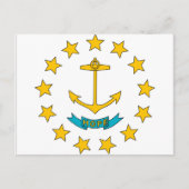 Rhode Island Flag Postkarte (Vorderseite)
