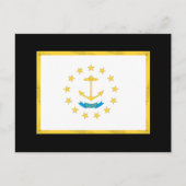 RHODE ISLAND FLAG POSTKARTE (Vorderseite)