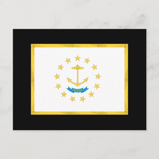 RHODE ISLAND FLAG POSTKARTE (Vorderseite)