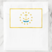 Rhode Island Flag Rechteckiger Aufkleber (Tasche)