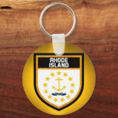 Rhode Island Flag Schlüsselanhänger (Vorderseite)