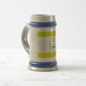 Rhode Island-Flagge Bierglas (Vorderseite Links)