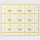 Rhode Island-Flagge Geschenkpapier (Flach)