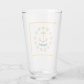 Rhode Island-Flagge Glas (Rückseite)