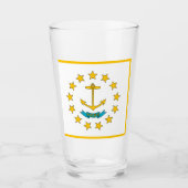 Rhode Island-Flagge Glas (Vorderseite)