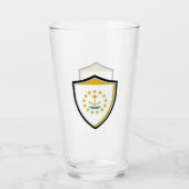 Rhode Island-Flagge Glas (Vorderseite)