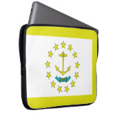 Rhode Island-Flagge Laptopschutzhülle (Vorne Rechts)