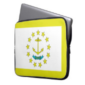Rhode Island-Flagge Laptopschutzhülle (Vorderseite Links)