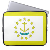 Rhode Island-Flagge Laptopschutzhülle (Vorderseite)