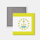 Rhode Island-Flagge Magnet (Vorderseite/Rückseite)