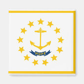 Rhode Island-Flagge Magnet (Vorne)