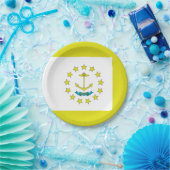 Rhode Island-Flagge Pappteller (Party)