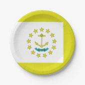 Rhode Island-Flagge Pappteller (Vorderseite)