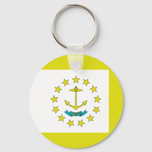 Rhode Island-Flagge Schlüsselanhänger (Vorderseite)