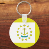 Rhode Island-Flagge Schlüsselanhänger (Vorderseite)