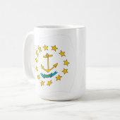 Rhode Island Flagge Tasse (Vorderseite Links)