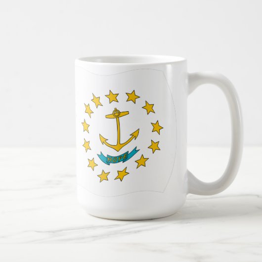Rhode Island Flagge Tasse (Rechts)