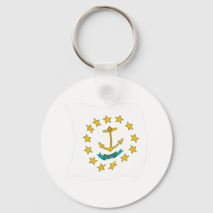 Rhode Island Flaggen-Schlüsselanhänger Schlüsselanhänger