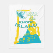 Rhode Island Fleece-Decke Fleecedecke (Vorderseite)