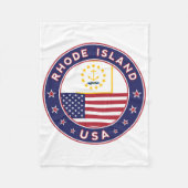 Rhode Island Fleecedecke (Vorderseite)