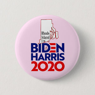Rhode Island for Biden Harris 2020 Button