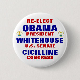 Rhode Island für Obama Whitehouse Cicilline Button